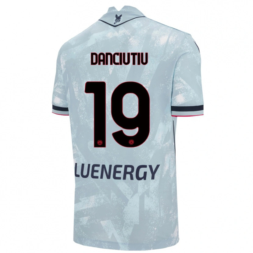 Danxen Kid Vlad Danciuțiu #19 Light Blue Black Away Jersey 2025/26 T-Shirt