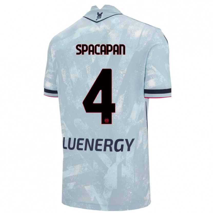 Danxen Kid Luka Spacapan #4 Light Blue Black Away Jersey 2025/26 T-Shirt