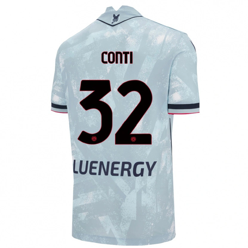 Danxen Kid Manuel Conti #32 Light Blue Black Away Jersey 2025/26 T-Shirt