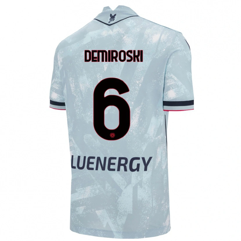 Danxen Kid Shenol Demiroski #6 Light Blue Black Away Jersey 2025/26 T-Shirt