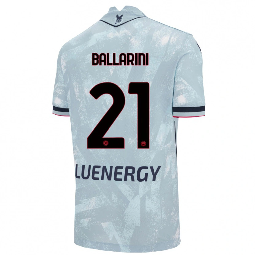 Danxen Kid Marco Ballarini #21 Light Blue Black Away Jersey 2025/26 T-Shirt