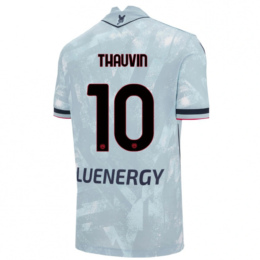 Danxen Kid Florian Thauvin #10 Light Blue Black Away Jersey 2025/26 T-Shirt