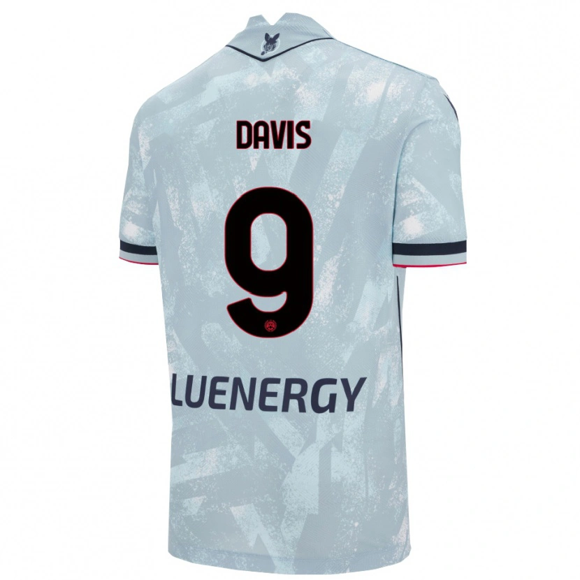 Danxen Kid Keinan Davis #9 Light Blue Black Away Jersey 2025/26 T-Shirt