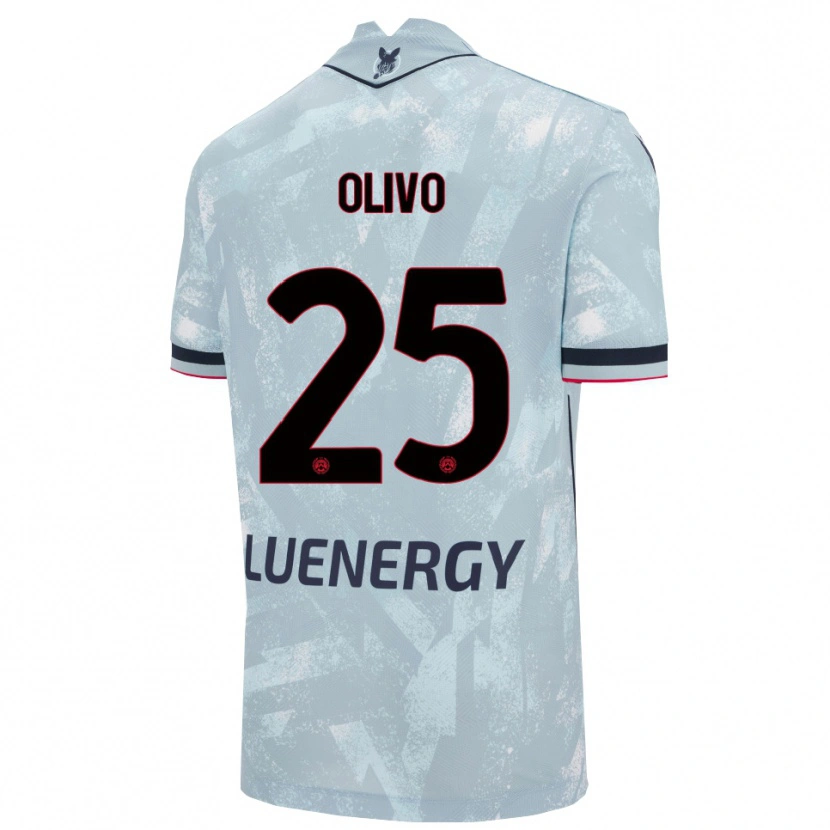 Danxen Kid Gioele Olivo #25 Light Blue Black Away Jersey 2025/26 T-Shirt