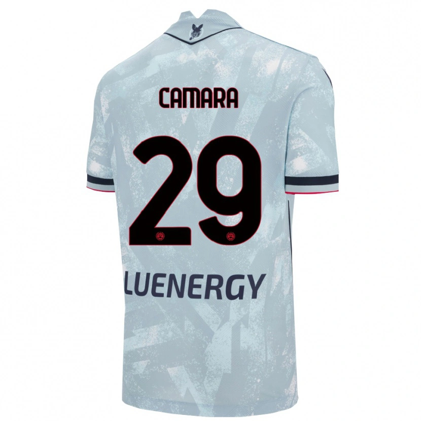 Danxen Kid Abdoulaye Camara #29 Light Blue Black Away Jersey 2025/26 T-Shirt