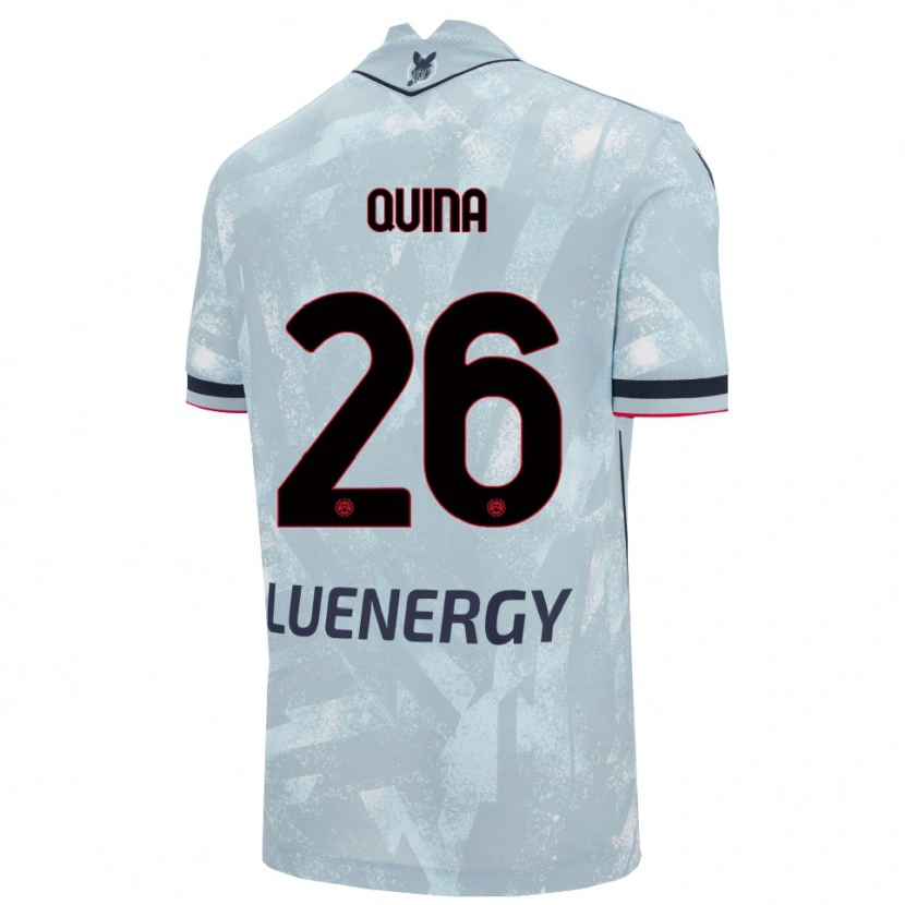 Danxen Kid Domingos Quina #26 Light Blue Black Away Jersey 2025/26 T-Shirt