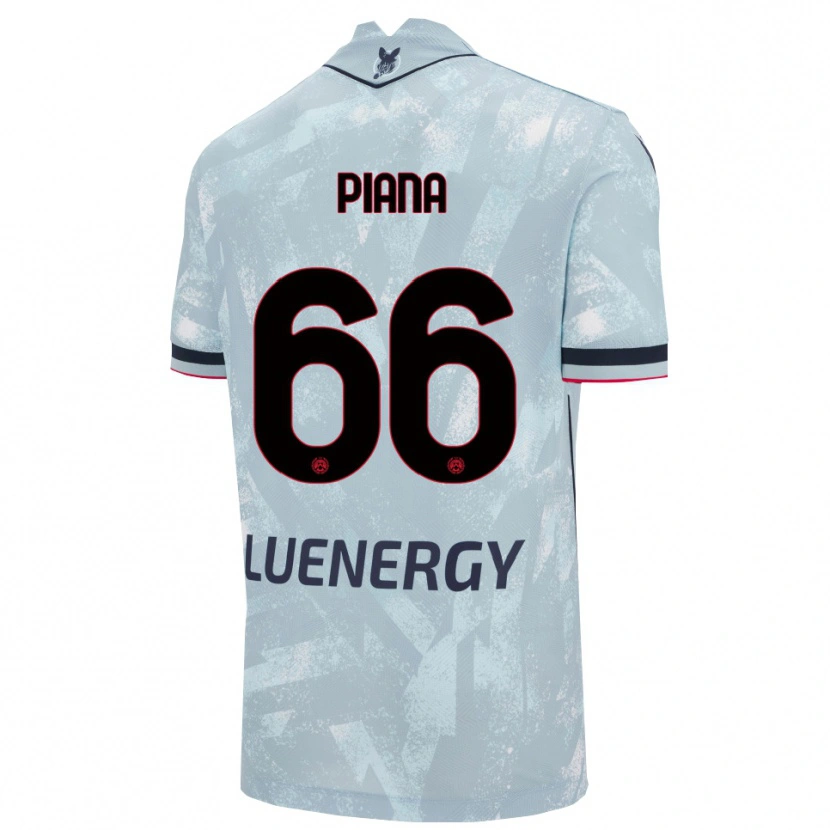 Danxen Kid Edoardo Piana #66 Light Blue Black Away Jersey 2025/26 T-Shirt