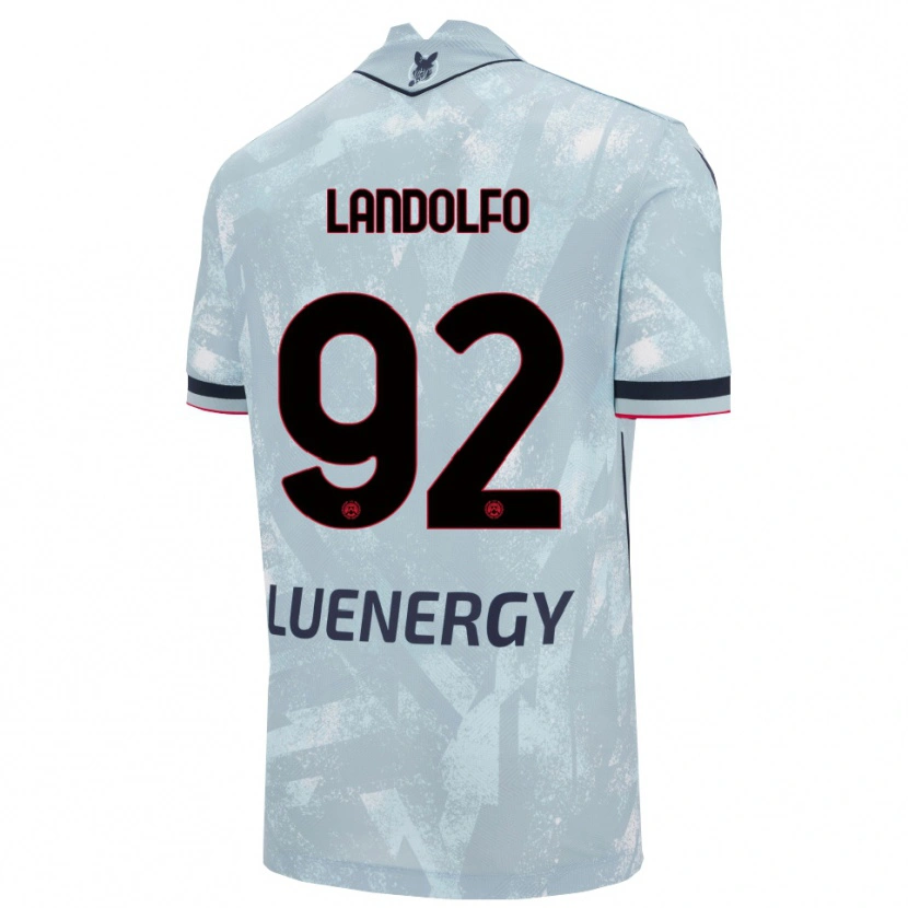 Danxen Kid Tommaso Landolfo #92 Light Blue Black Away Jersey 2025/26 T-Shirt