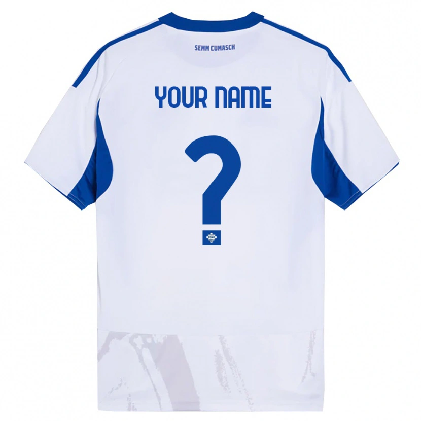 Danxen Kid Your Name #0 White Blue Away Jersey 2025/26 T-Shirt