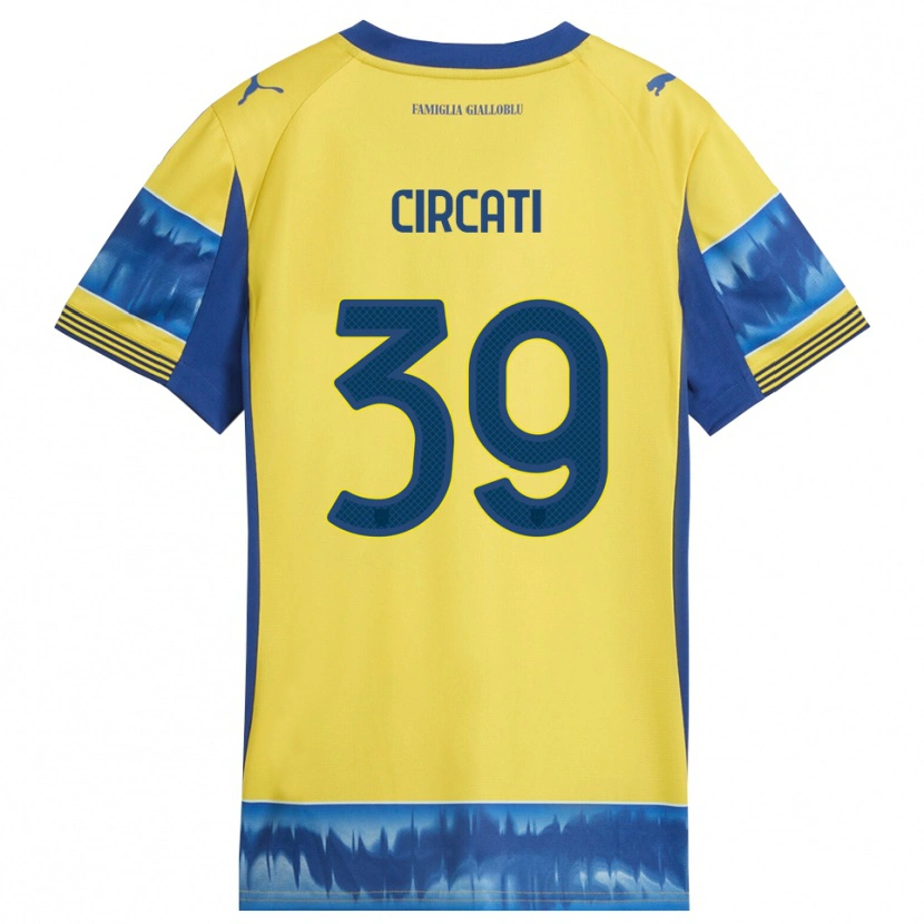 Danxen Kid Alessandro Circati #39 Yellow Blue Away Jersey 2025/26 T-Shirt