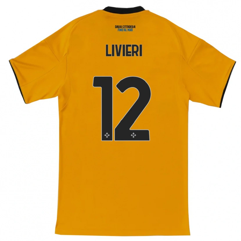Danxen Kid Alessandro Livieri #12 Orange Blue Away Jersey 2025/26 T-Shirt