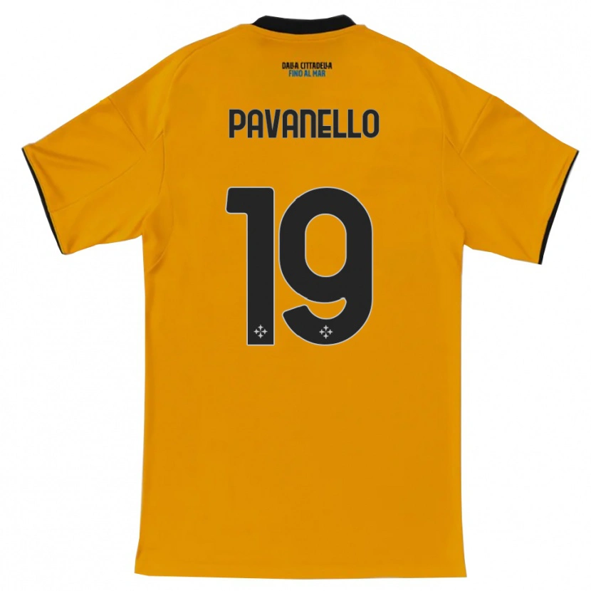 Danxen Kid Andrea Pavanello #19 Orange Blue Away Jersey 2025/26 T-Shirt