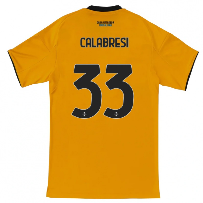 Danxen Kid Arturo Calabresi #33 Orange Blue Away Jersey 2025/26 T-Shirt