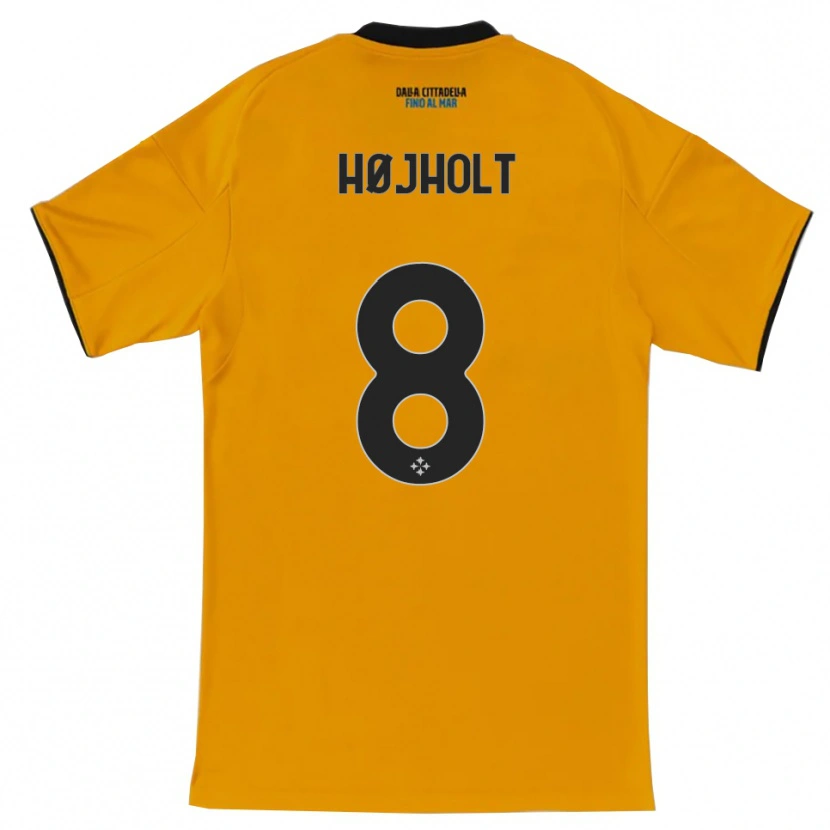 Danxen Kid Malthe Højholt #8 Orange Blue Away Jersey 2025/26 T-Shirt