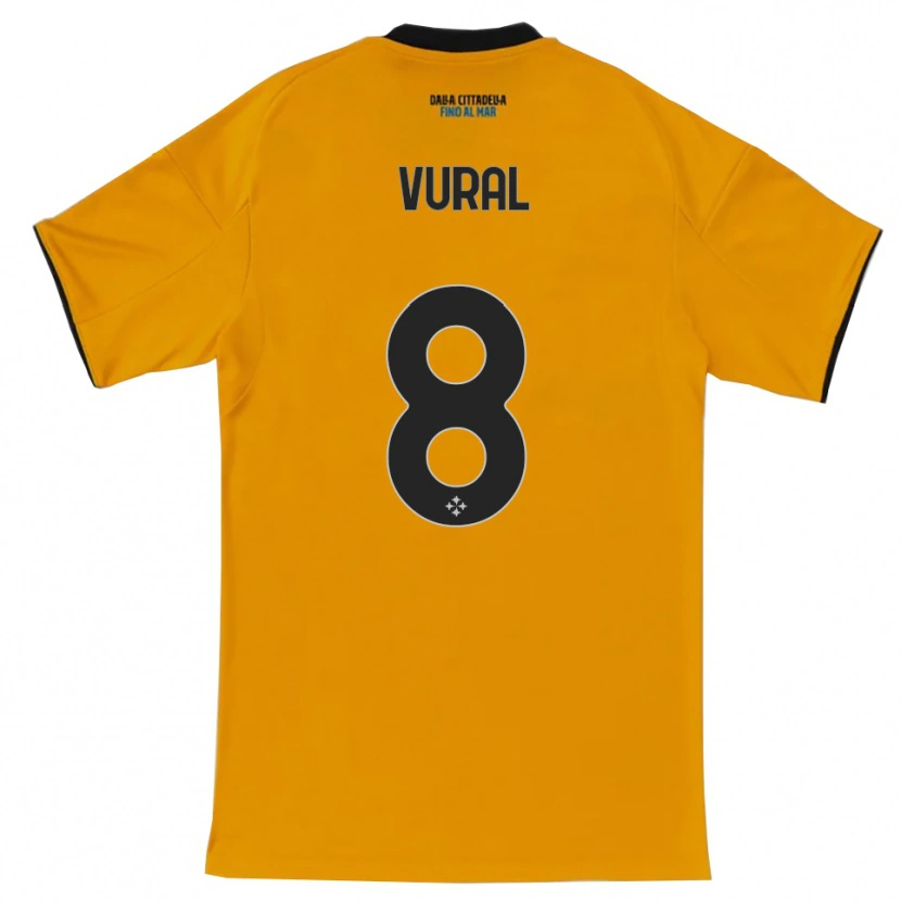 Danxen Kid İsak Vural #8 Orange Blue Away Jersey 2025/26 T-Shirt