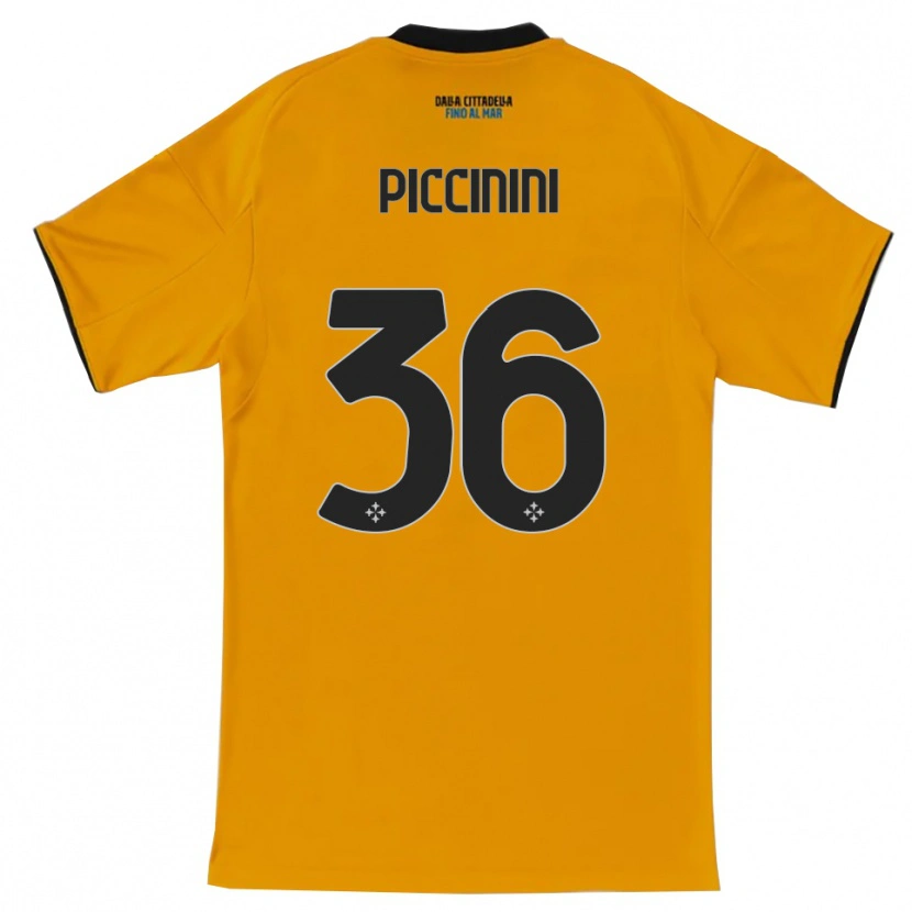 Danxen Kid Gabriele Piccinini #36 Orange Blue Away Jersey 2025/26 T-Shirt