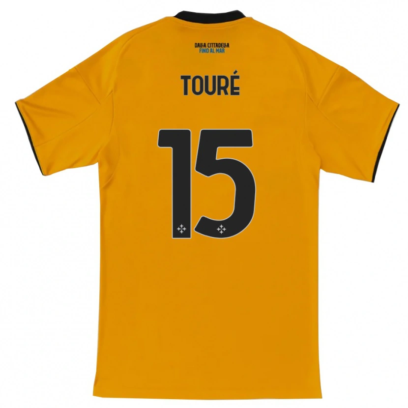 Danxen Kid Idrissa Touré #15 Orange Blue Away Jersey 2025/26 T-Shirt
