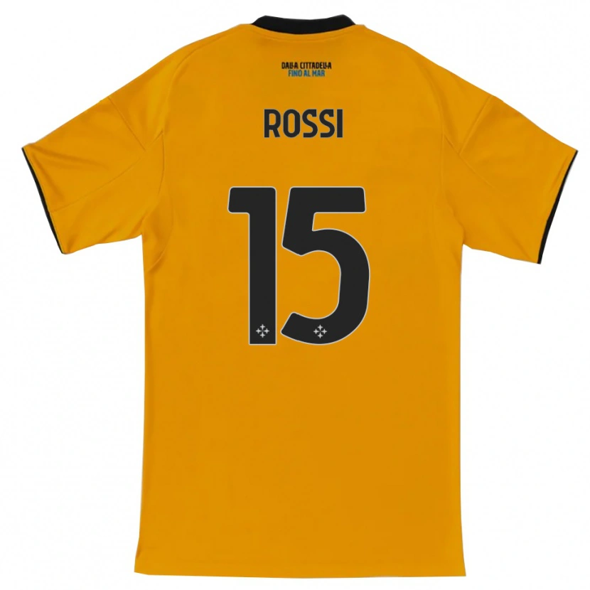 Danxen Kid Jacopo Rossi #15 Orange Blue Away Jersey 2025/26 T-Shirt