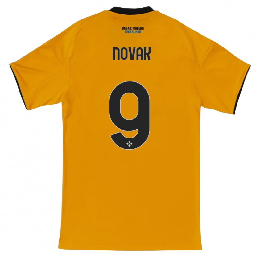 Danxen Kid Maros Novak #9 Orange Blue Away Jersey 2025/26 T-Shirt