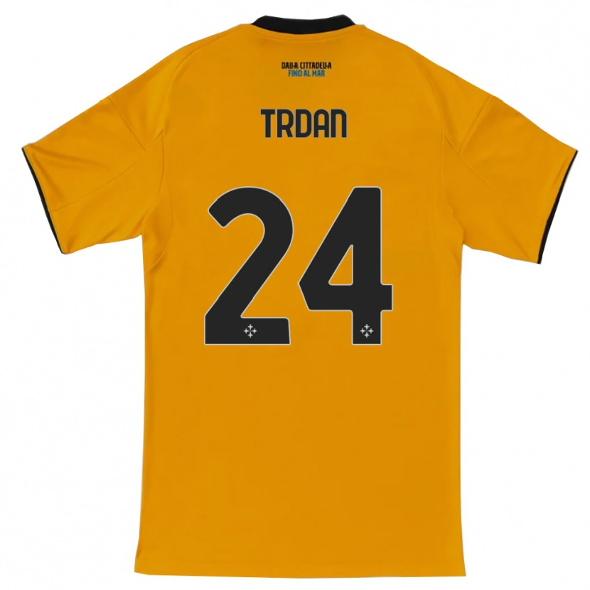 Danxen Kid Miha Trdan #24 Orange Blue Away Jersey 2025/26 T-Shirt
