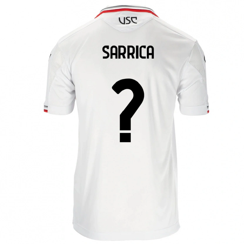 Danxen Kid Antonino Sarrica #0 White Red Away Jersey 2025/26 T-Shirt