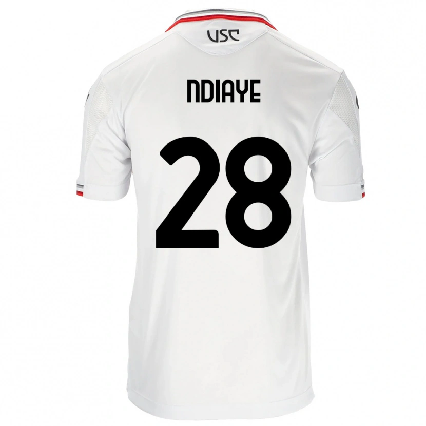 Danxen Kid Maissa Ndiaye #28 White Red Away Jersey 2025/26 T-Shirt