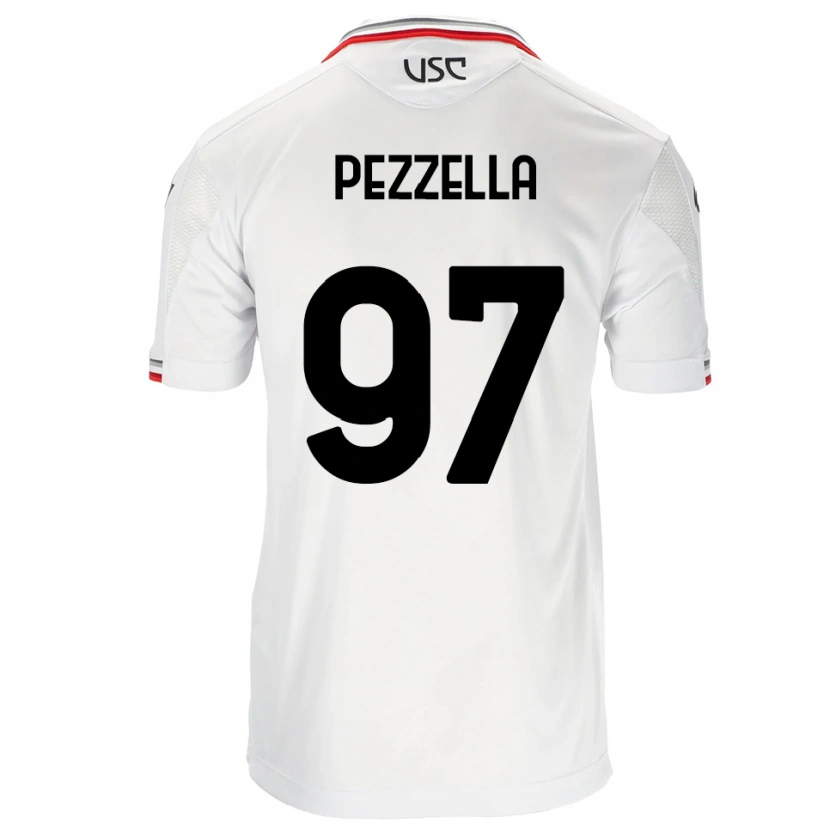Danxen Kid Giuseppe Pezzella #97 White Red Away Jersey 2025/26 T-Shirt