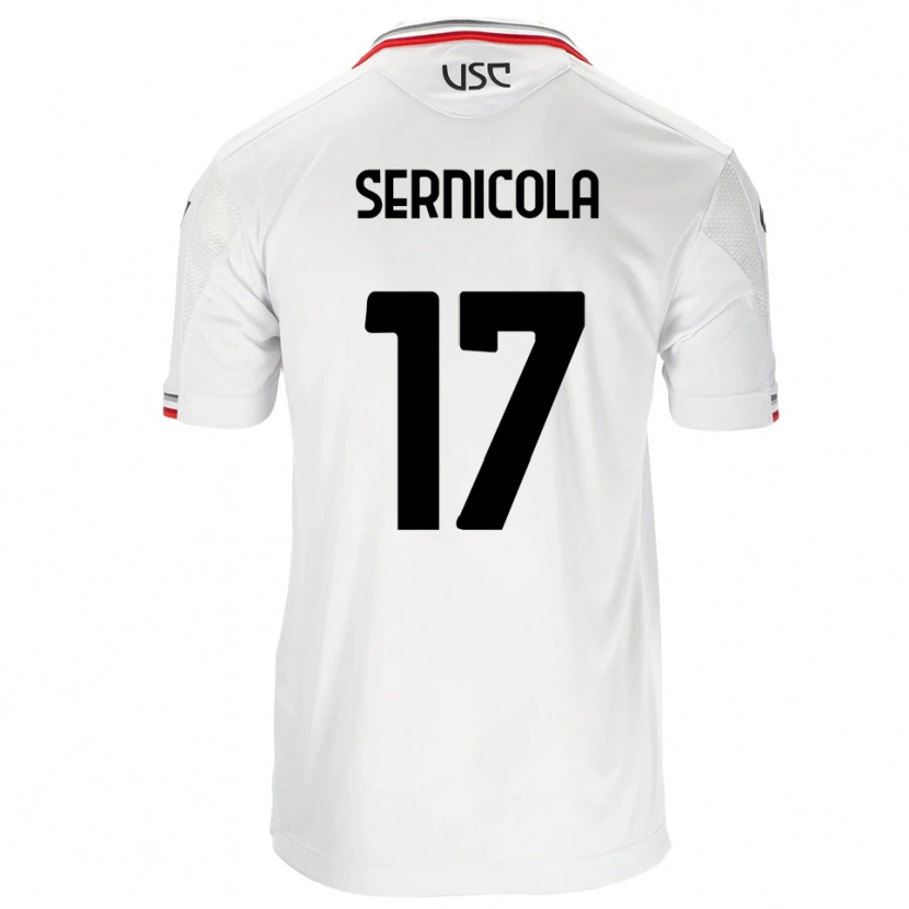 Danxen Kid Leonardo Sernicola #17 White Red Away Jersey 2025/26 T-Shirt