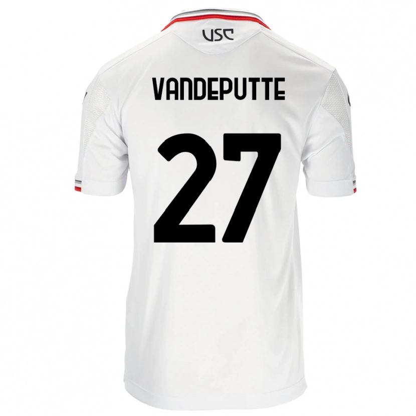 Danxen Kid Jari Vandeputte #27 White Red Away Jersey 2025/26 T-Shirt