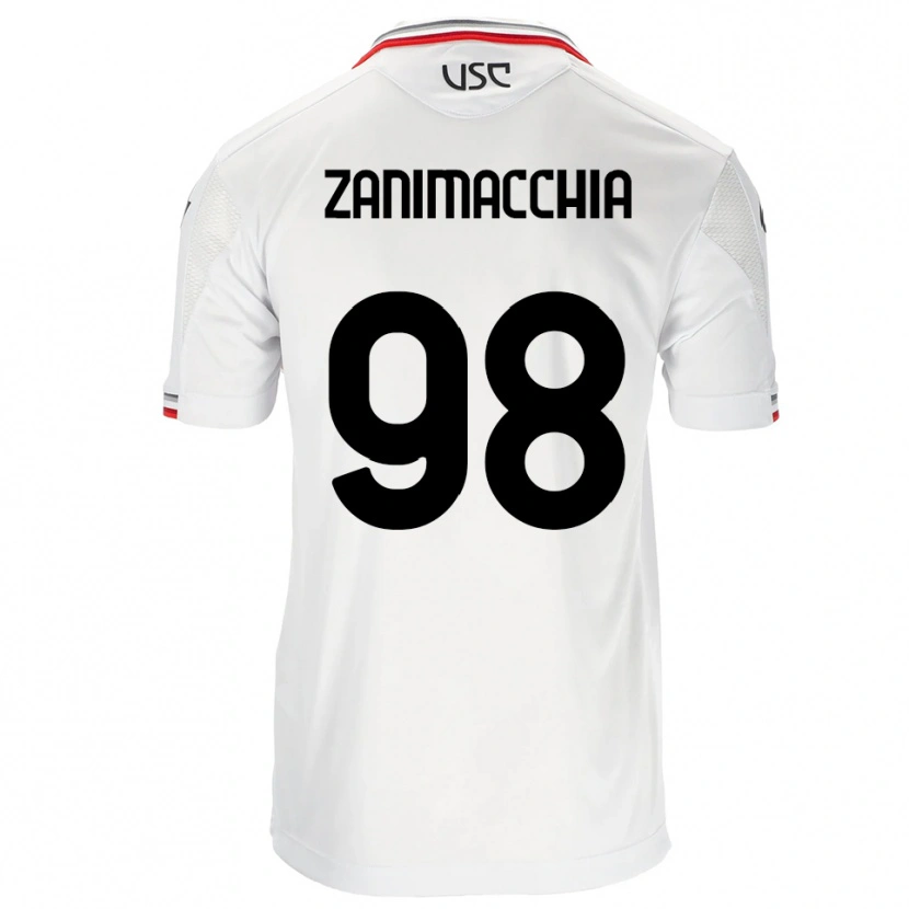 Danxen Kid Luca Zanimacchia #98 White Red Away Jersey 2025/26 T-Shirt