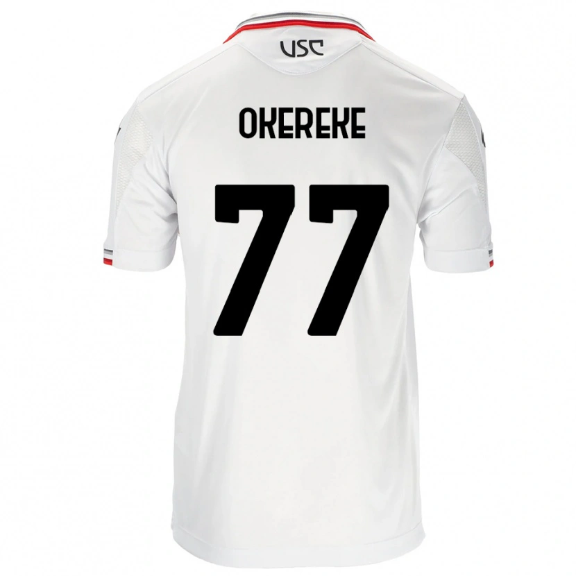 Danxen Kid David Okereke #77 White Red Away Jersey 2025/26 T-Shirt