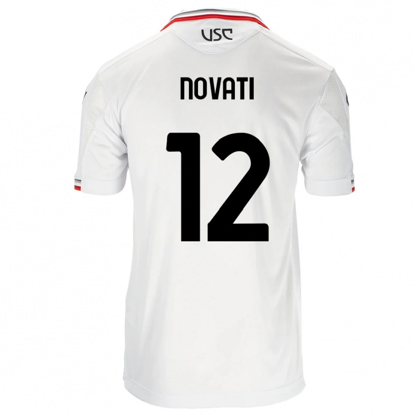 Danxen Kid Lorenzo Novati #12 White Red Away Jersey 2025/26 T-Shirt