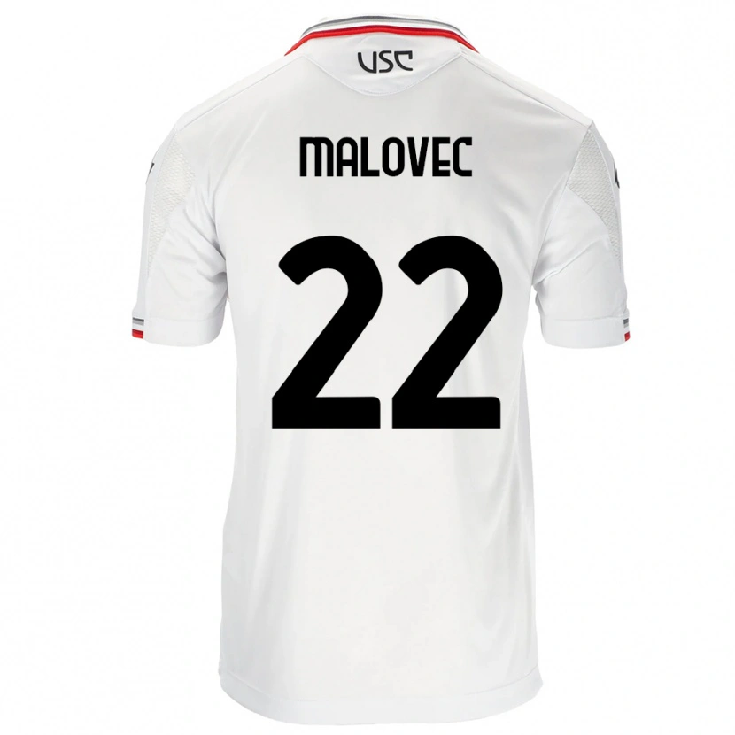 Danxen Kid Adrian Malovec #22 White Red Away Jersey 2025/26 T-Shirt