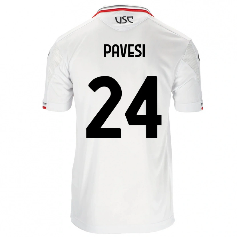 Danxen Kid Davide Pavesi #24 White Red Away Jersey 2025/26 T-Shirt