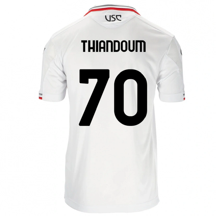 Danxen Kid Omar Thiandoum #70 White Red Away Jersey 2025/26 T-Shirt
