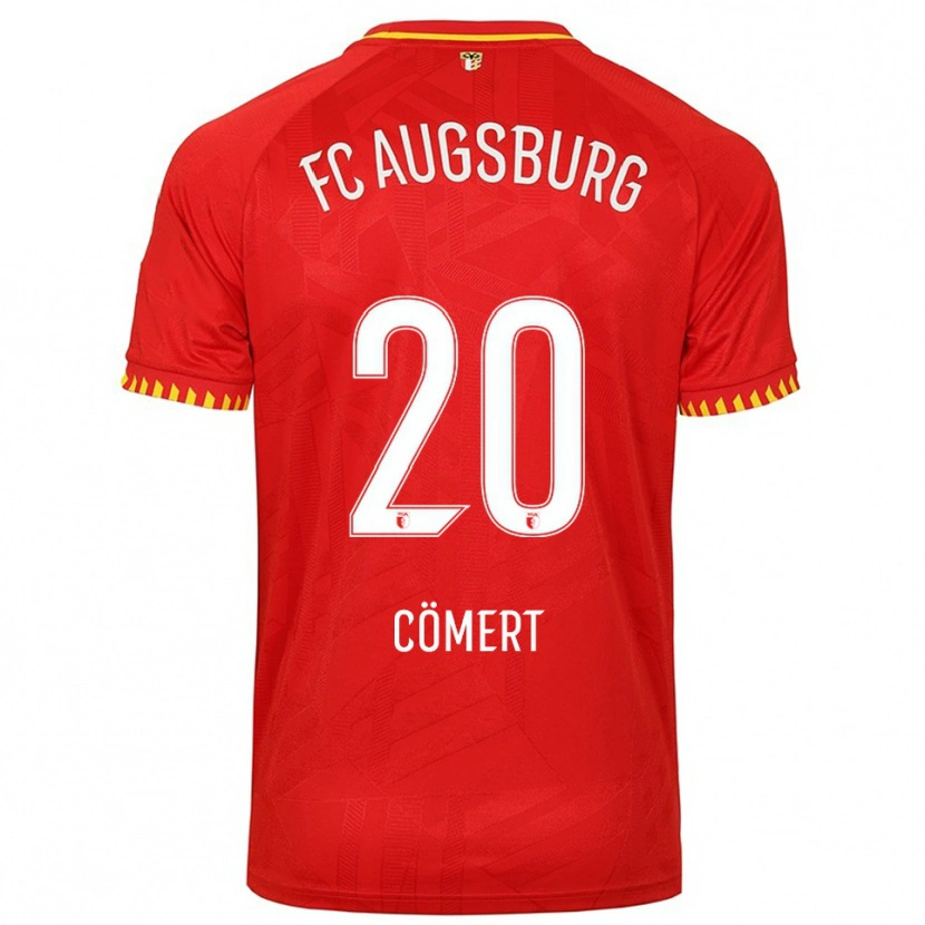 Danxen Kid Devin Cömert #20 Red Yellow Away Jersey 2025/26 T-Shirt