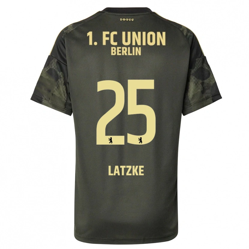 Danxen Kid Jannes Latzke #25 Dark Green Black Away Jersey 2025/26 T-Shirt