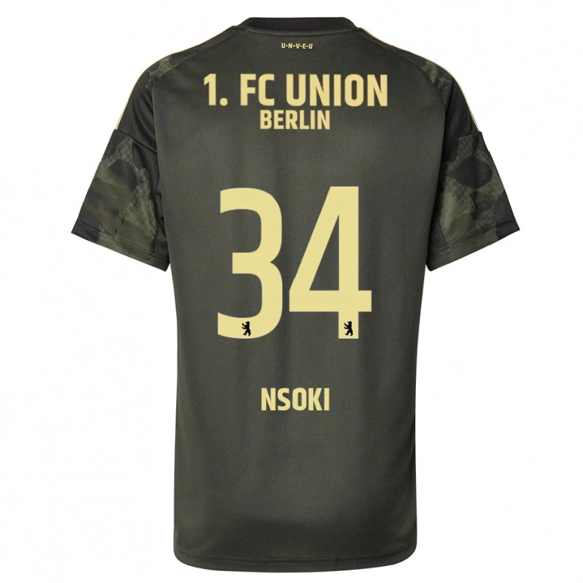 Danxen Kid Stanley Nsoki #34 Dark Green Black Away Jersey 2025/26 T-Shirt