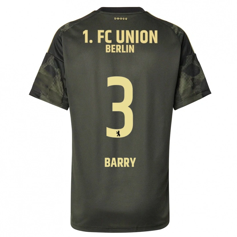 Danxen Kid Sadou Barry #3 Dark Green Black Away Jersey 2025/26 T-Shirt