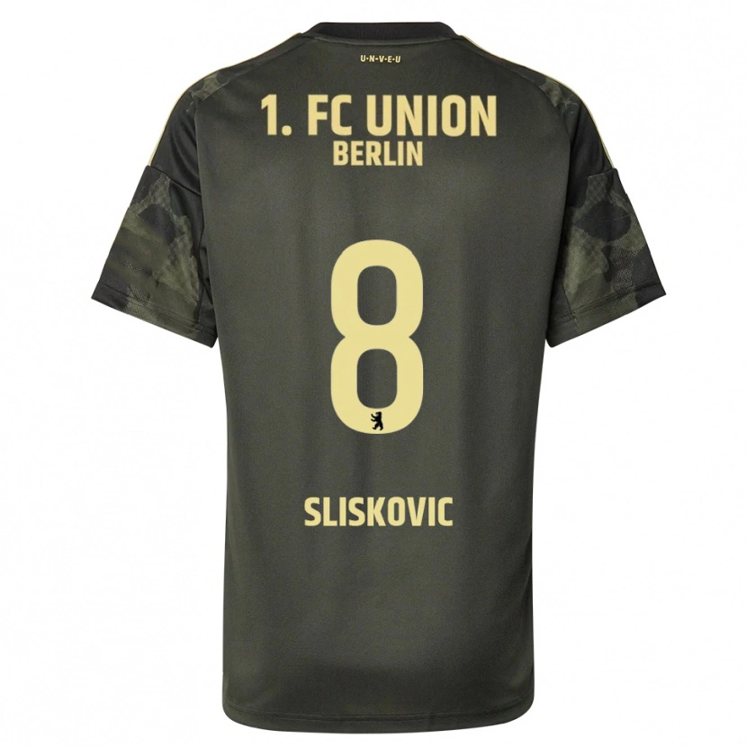 Danxen Kid Duje Sliskovic #8 Dark Green Black Away Jersey 2025/26 T-Shirt