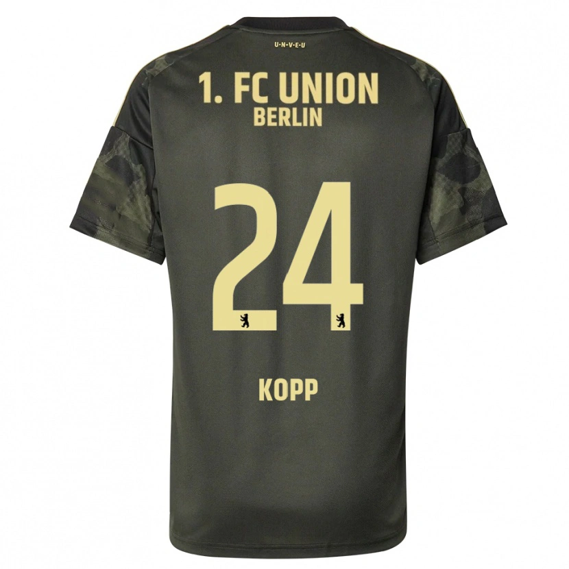Danxen Kid Marvin Kopp #24 Dark Green Black Away Jersey 2025/26 T-Shirt