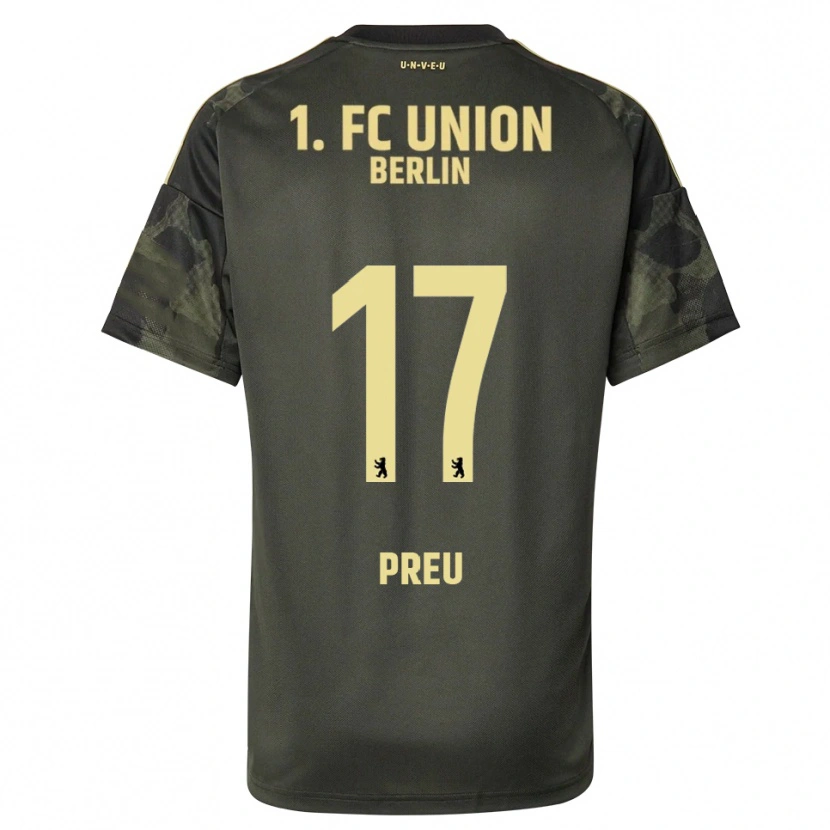 Danxen Kid David Preu #17 Dark Green Black Away Jersey 2025/26 T-Shirt