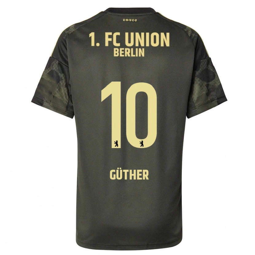 Danxen Kid Linus Güther #10 Dark Green Black Away Jersey 2025/26 T-Shirt