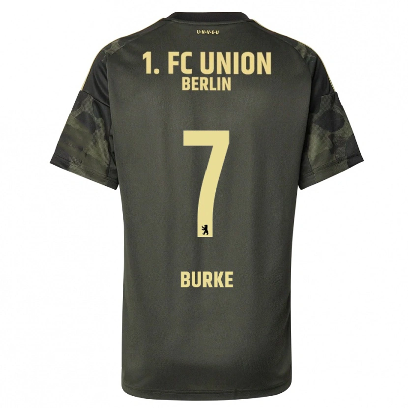 Danxen Kid Oliver Burke #7 Dark Green Black Away Jersey 2025/26 T-Shirt