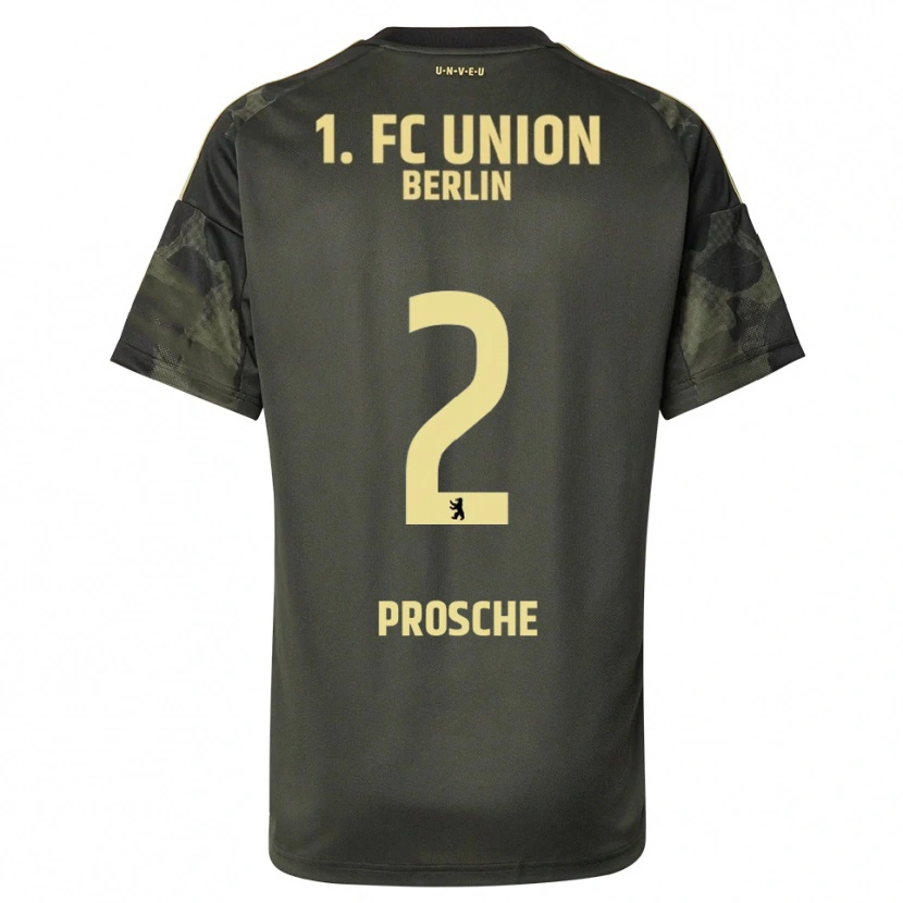 Danxen Kid Leon Prosche #2 Dark Green Black Away Jersey 2025/26 T-Shirt