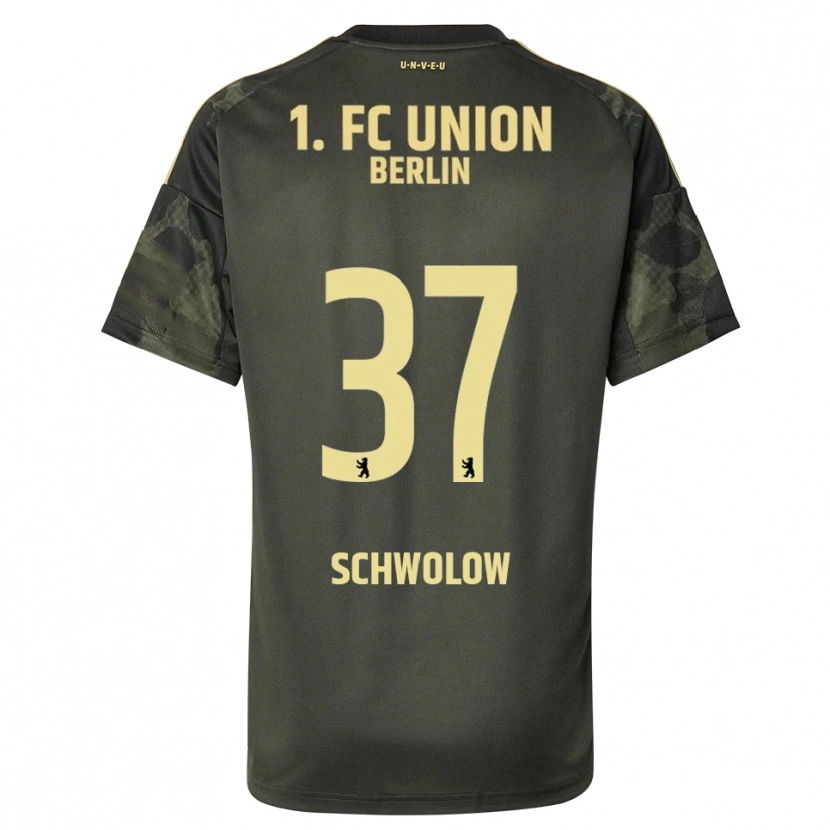 Danxen Kid Alexander Schwolow #37 Dark Green Black Away Jersey 2025/26 T-Shirt