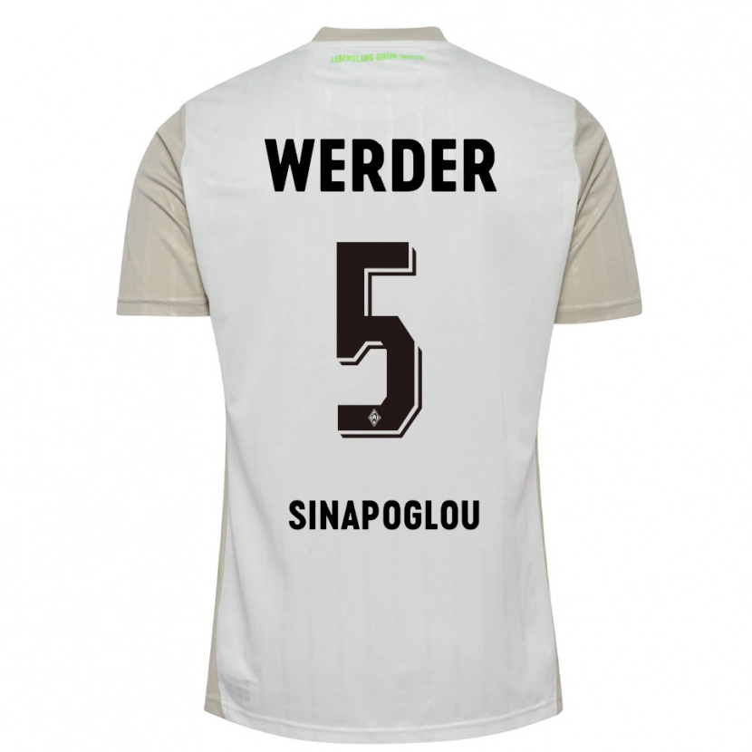 Danxen Kid Oguzcan Sinapoglou #5 White Black Away Jersey 2025/26 T-Shirt