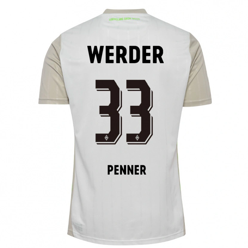 Danxen Kid Maria Penner #33 White Black Away Jersey 2025/26 T-Shirt
