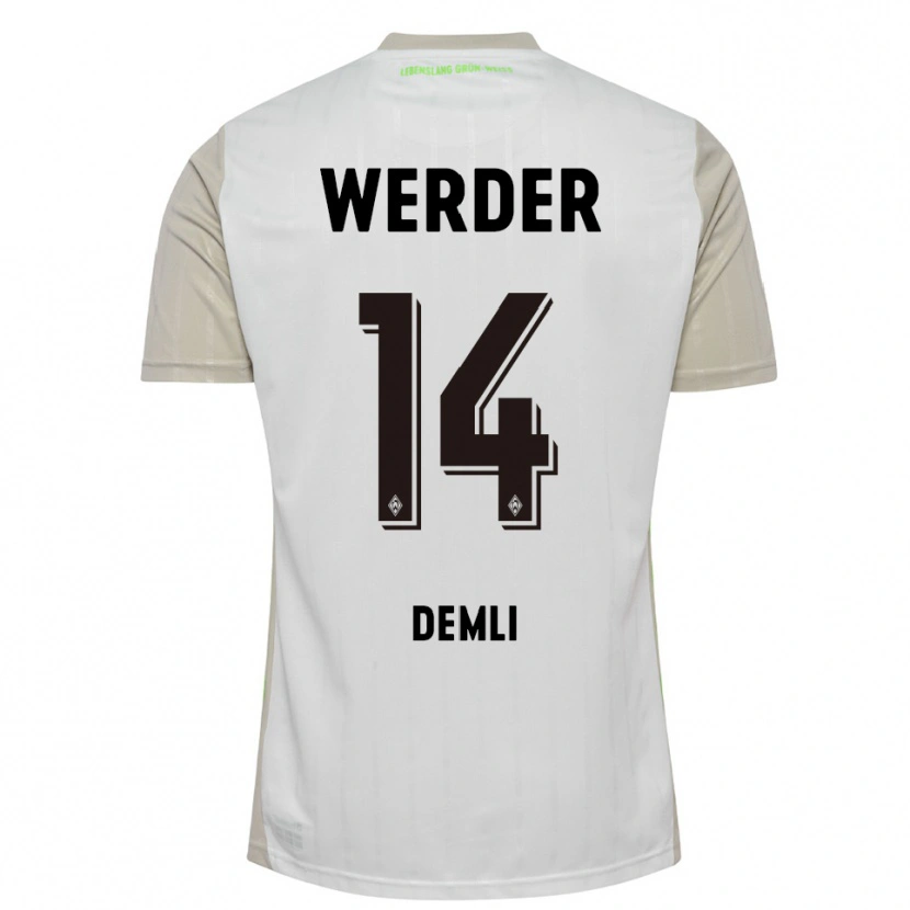 Danxen Kid Rezan Demli #14 White Black Away Jersey 2025/26 T-Shirt