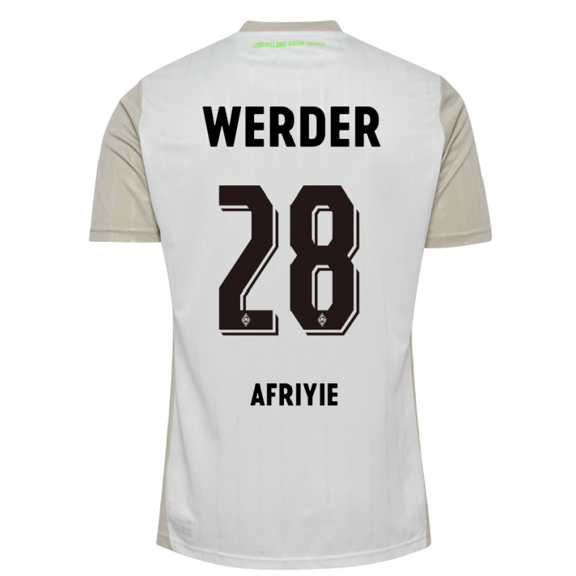 Danxen Kid Neal Afriyie #28 White Black Away Jersey 2025/26 T-Shirt